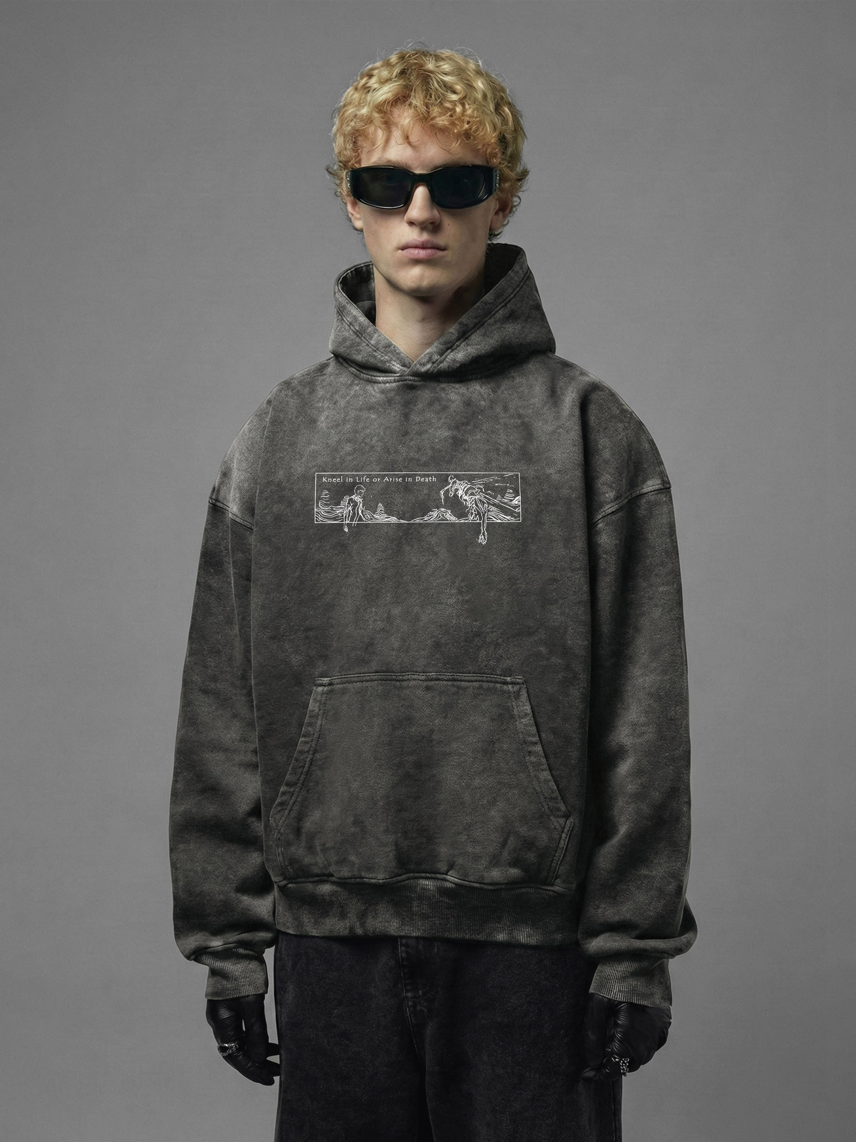 Jin Woo - Solo Leveling - Acid Washed Hoodie