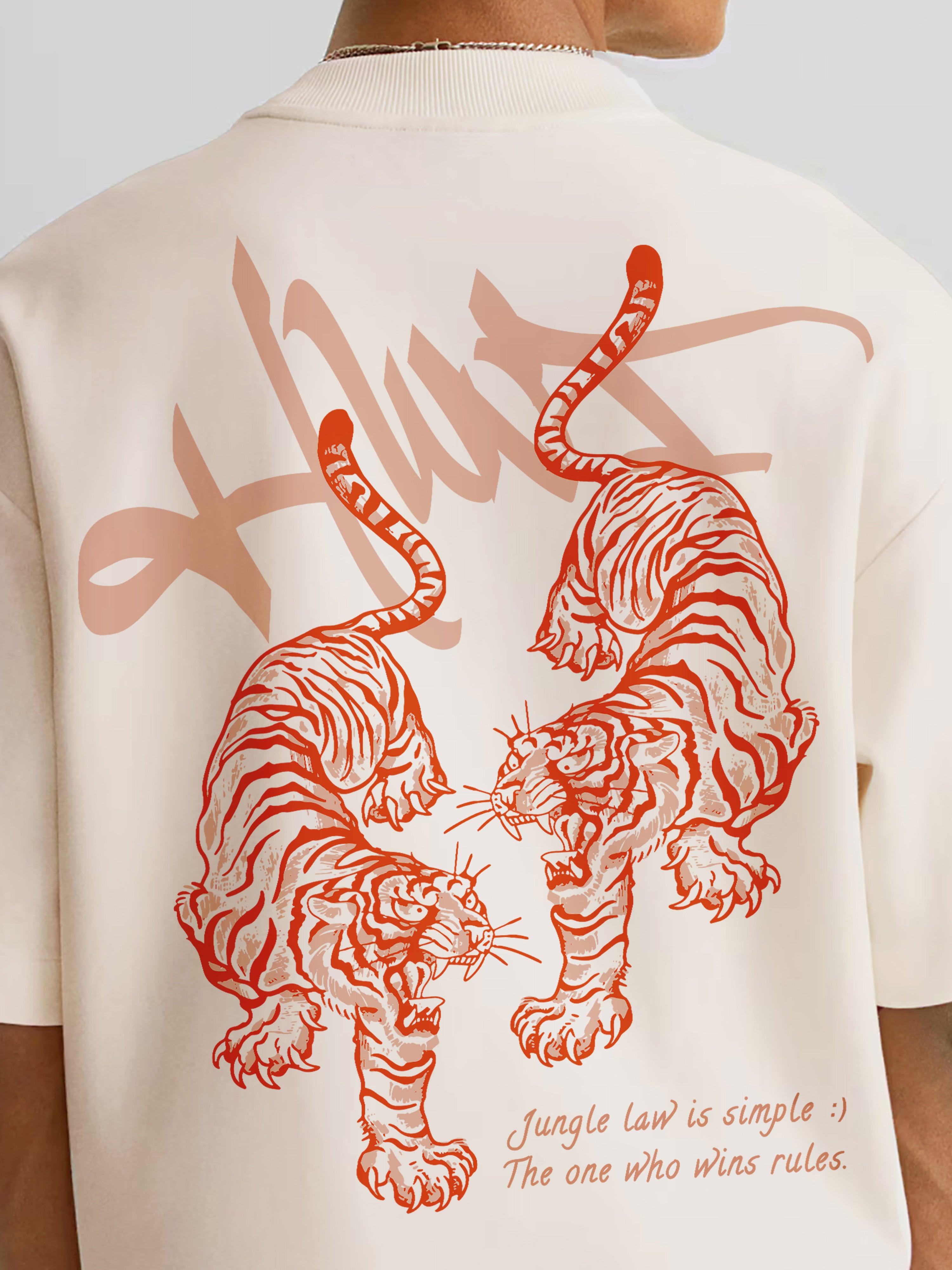 Tiger Combat - Oversized Tshirt - OMNIVERSE©